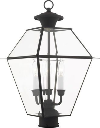 Livex Lighting 3-Light Outdoor Post Top Lantern