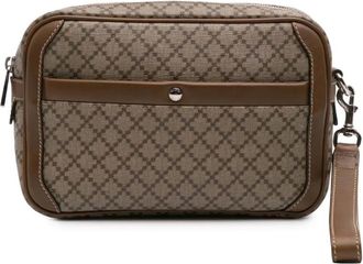 Gucci Clutch Diamante in tela cerata 2016-2024 - Marrone