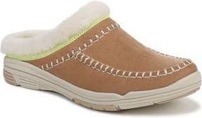 Ryk&auml; Arrow Faux Fur Trim Mule in Honey Brown at Nordstrom Rack, Size 6