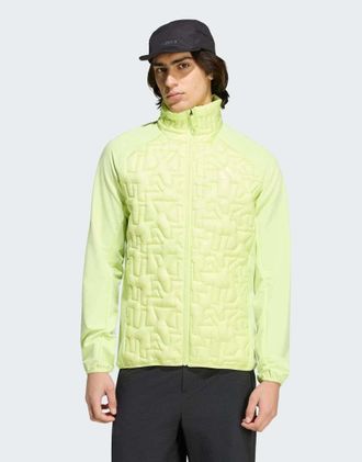 adidas Terrex xperior PrimaLoft giacca ibrida imbottita leggera in giallo limone semi ghiacciato