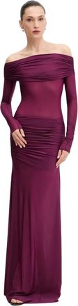 Aniye By Kleedjes, Dames, Paars, L, Polyester, Xena Maxi Jurk