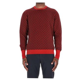 Drumohr Cashmere Knitwear, male, Multicolor, Size: 2XL Blue Cashmere Crewneck Sweater