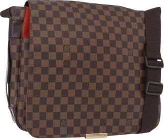 Louis Vuitton Pre-owned Damier Ebene Schoudertas - Dames - Vintage Schoudertas - Bruin - ONE Size - Leer - Vintage