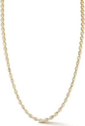 Glaze Jewelry Pear Cut Cubic Zirconia Tennis Necklace in Gold at Nordstrom Rack