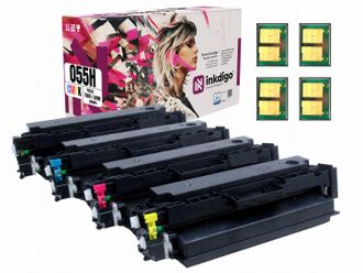 OEM Toner Inkdigo Crg055h Compatibile Con Canon I-sensys Lbp-662cdw Mf741cdw, Certificato T&uuml;v