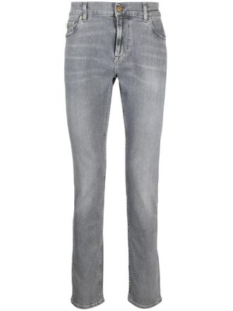 7 For All Mankind skinny-leg cotton-lend jeans - men - Cotton/Elastane - 28 - Grey