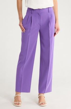 Theory Double Pleat Trousers in Bright Peony at Nordstrom Rack, Size 00