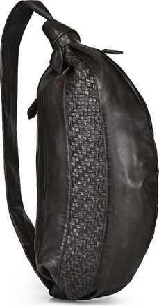 OLD TREND Lily Oversized Handwoven Convertible Leather Sling Bag in Grey at Nordstrom