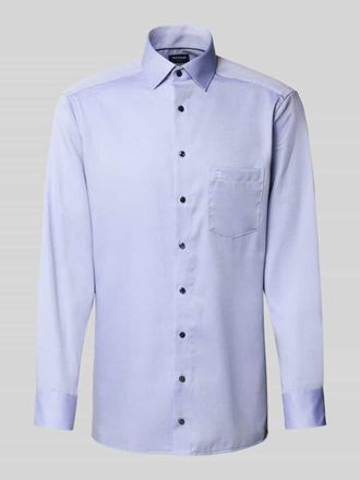 Olymp Regular Fit Business-Hemd aus reiner Baumwolle in Flieder, Gr&ouml;&szlig;e 43