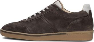 Van Bommel Taupe Lage Top Sneakers voor Heren - Heren - Sneakers - Bruin - 44 EU - Wol - Schoenen