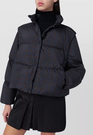 Herno puffer coat with high collar and pockets