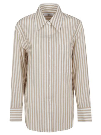 Iro Azaloa Striped Cotton Casual Shirt