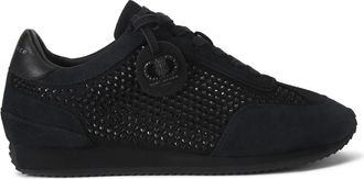 Kurt Geiger Womens Suede Fabric Chelsea Crystal Tag Dr Sneakers - Black - Size UK 7