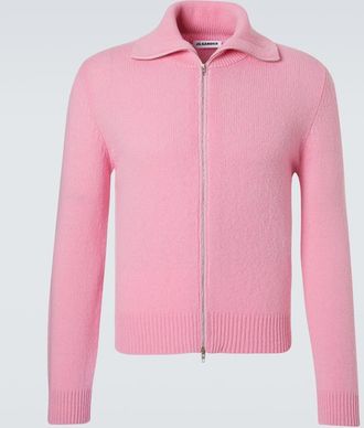 Jil Sander Wool-blend zip-up sweater