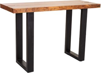 Wanderlust Deco Wanderlust Deco - Recibidor De Madera Y Metal Negro 120x45x75