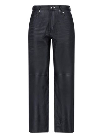 Our Legacy Pantaloni In Pelle Di Agnello Carlson