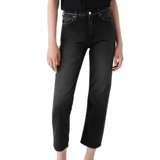 Iro Womens Deen Straight Jeans In Black Brushed