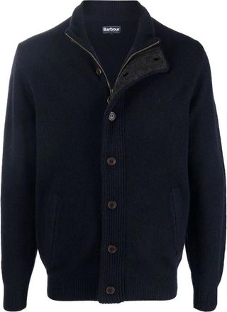 Barbour Essential V-hals Vest - Heren - Vesten - Blauw - L - Wol - Truien & Vesten