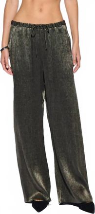 Nation Ltd Paloma Wide Leg Pant In Graphite Foil