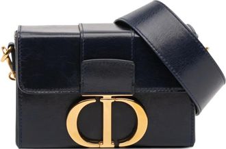 Dior 2019 Leather 30 Montaigne Box Bag crossbody bag - Blauw