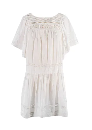 Sea New York White Guipure Mini Dress Size XS