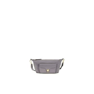 Coccinelle Bolso de Hombro de Piel con Bolsillo de Solapa - Bags - Mujer - Gris - ONE SIZE