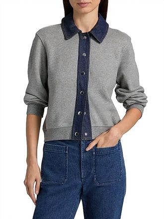 Tanya Taylor Rita Jacket In Heather Grey