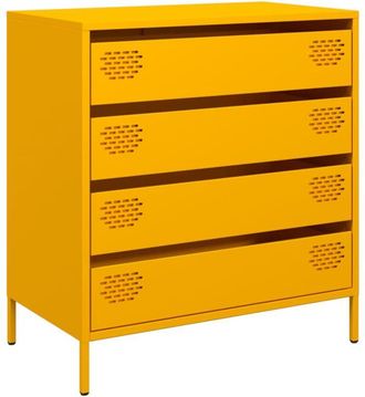 vidaXL Sideboard Mustard Yellow 68x39x73.5 cm Cold-rolled Steel vidaXL