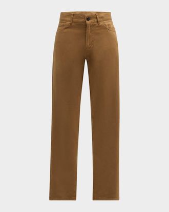 Isaia Men & apos;s Cashmere-Cotton Slim 5-Pocket Pants