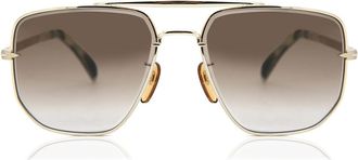 David Beckham DB 7001/S J5G/HA Mens Sunglasses Gold Size 60