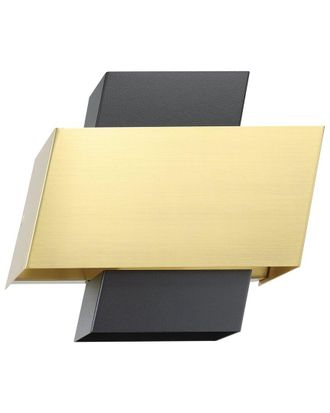 Eglo Eglo Timparossa 1 Light Wall Light With Black & Brushed Brass Finish