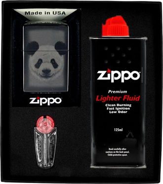 OEM Encendedor Zippo Panda Design Set De Regalo N.&deg; 1