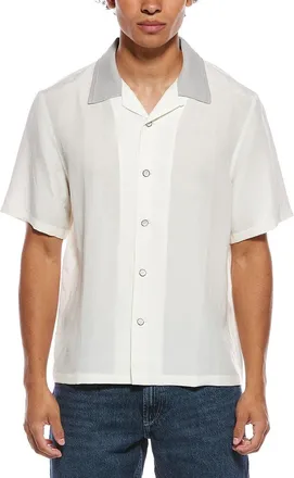 Rag & Bone Avery Linen-Blend Slub Shirt