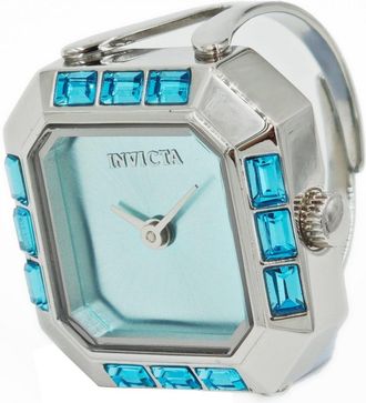 Invicta Mini 49579 Dames Horloge - Quartz Uurwerk - Roestvrij Staal met blauwe Wijzerplaat - 21mm