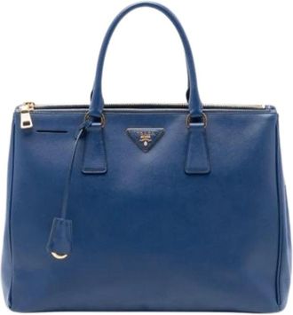 Prada Pre-owned Handbags, female, Blue, Size: ONE SIZE Pre-owned The Galleria Handbag