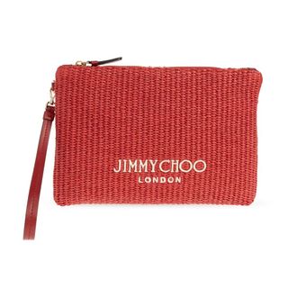Jimmy Choo London Clutches, female, Red, Size: ONE SIZE Zipped Flat Pouch