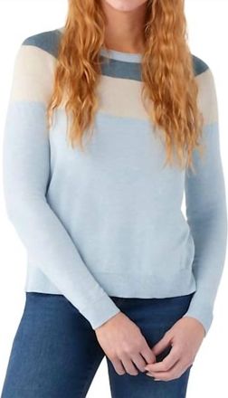 Smartwool Colorblock Crew Sweater In Winter Sky