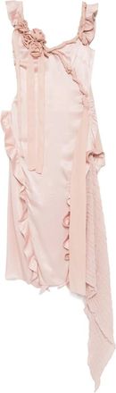 Rokh Abito con arricciatura - Rosa