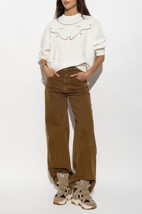 Isabel Marant Vella Sweatshirt, Womens, Cream