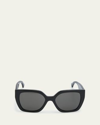 Gucci Color-Block GG Injection Plastic Cat-Eye Sunglasses