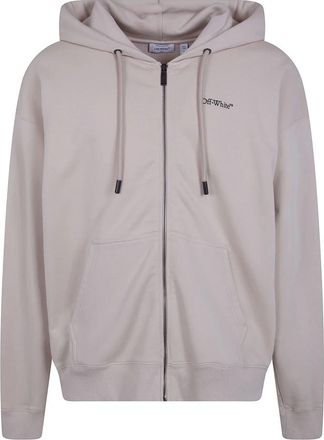 Off-white Zip-throughs - Heren - Vesten met rits - Beige - M - Hoodies & sweatvesten