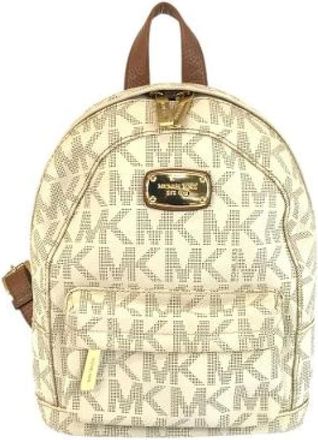 Michael Kors Pre-owned Backpacks, female, Beige, Size: ONE SIZE Pre-owned Plastic backpacks