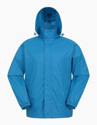 Mountain Warehouse Mens Mountain Warehouse Mens Pakka II Waterproof Jacket - Blue - Size: Regular/36