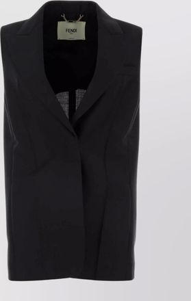 Fendi wool single-breasted vest