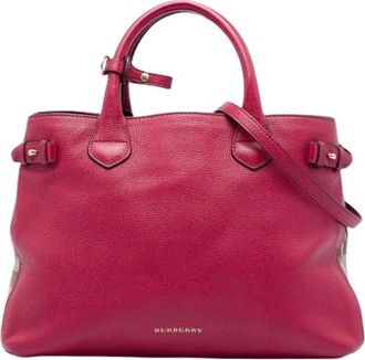 Burberry Pre-owned Banner Satchel - - Pre-owned - Donna - Rosso - ONE SIZE