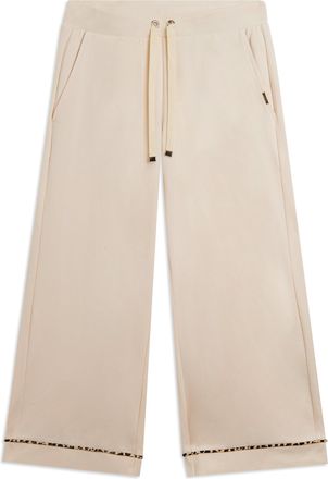 Freddy Pantaloni cropped wide leg con dettaglio animalier