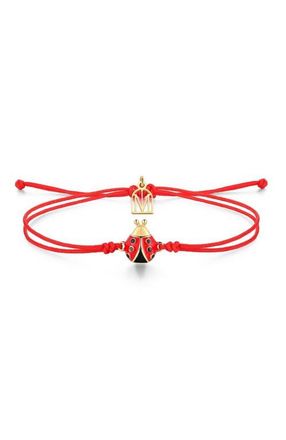 Mantra Ladybug - Thread of Blessings bracelet in Yellow Gold at Nordstrom