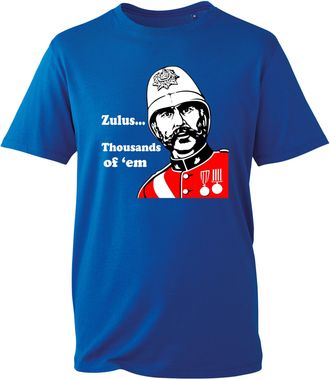Generic Novelty Zulu Movie Fan T-Shirt, Thousands of Them Battle Scene Retro Tribute Shirt, Private Soldier Hook Inspired Tee (Royal, XL Years)