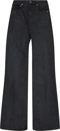 Ami Cotton Wide-Leg Jeans - Dames - Loose Fit Jeans - Zwart - W29 - Katoen - Jeans