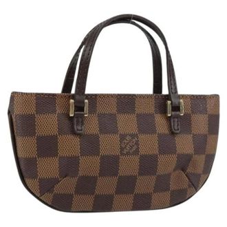 Louis Vuitton Pre-owned Mini Bags, female, Brown, Size: ONE SIZE Pre-owned Canvas Mini Bag
